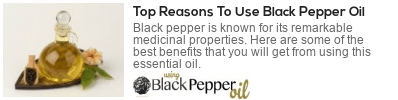  black pepper oil uses